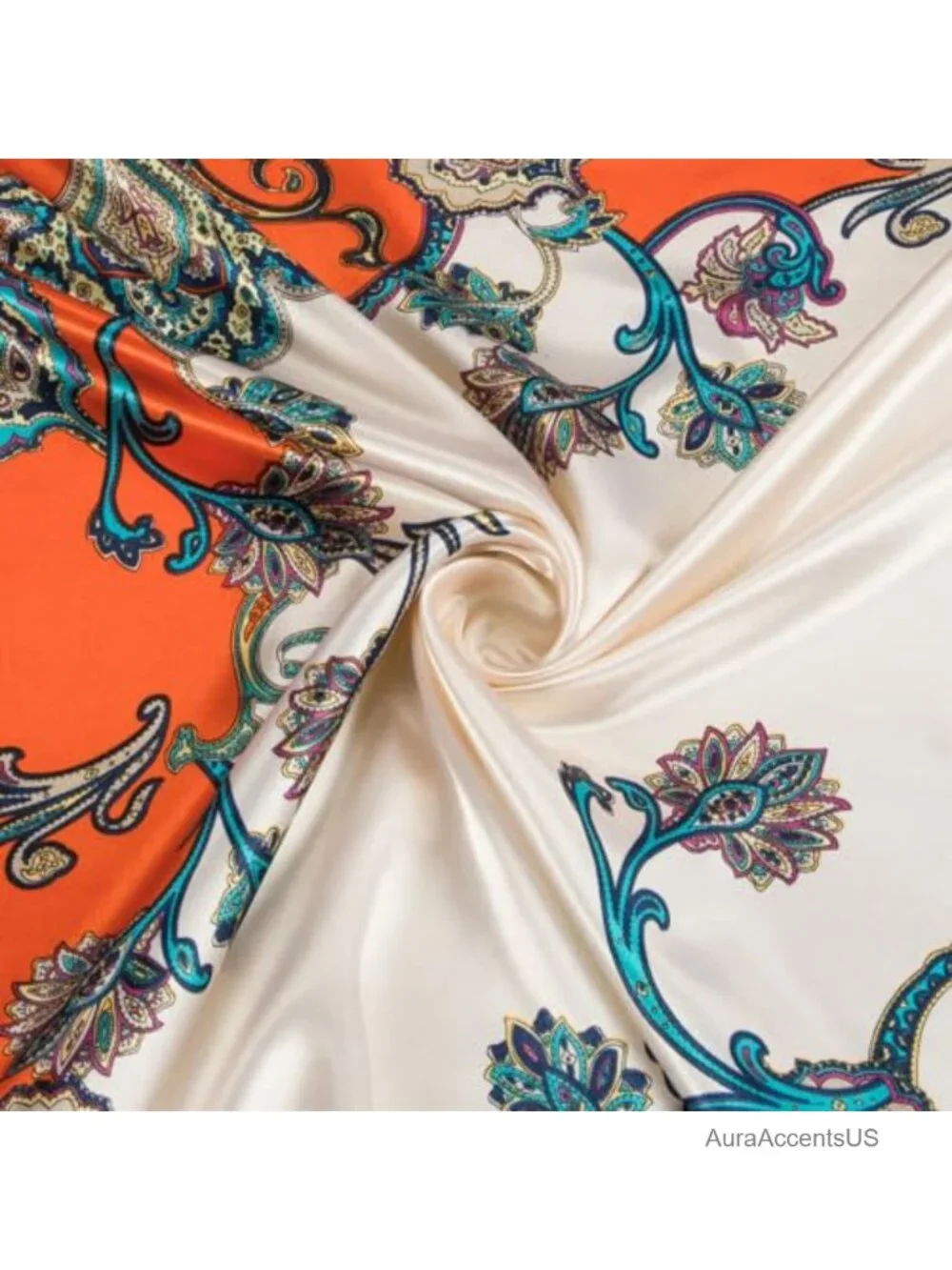 Like Silk Square Scarf Large 35 Inch Head Scarf for Sleeping